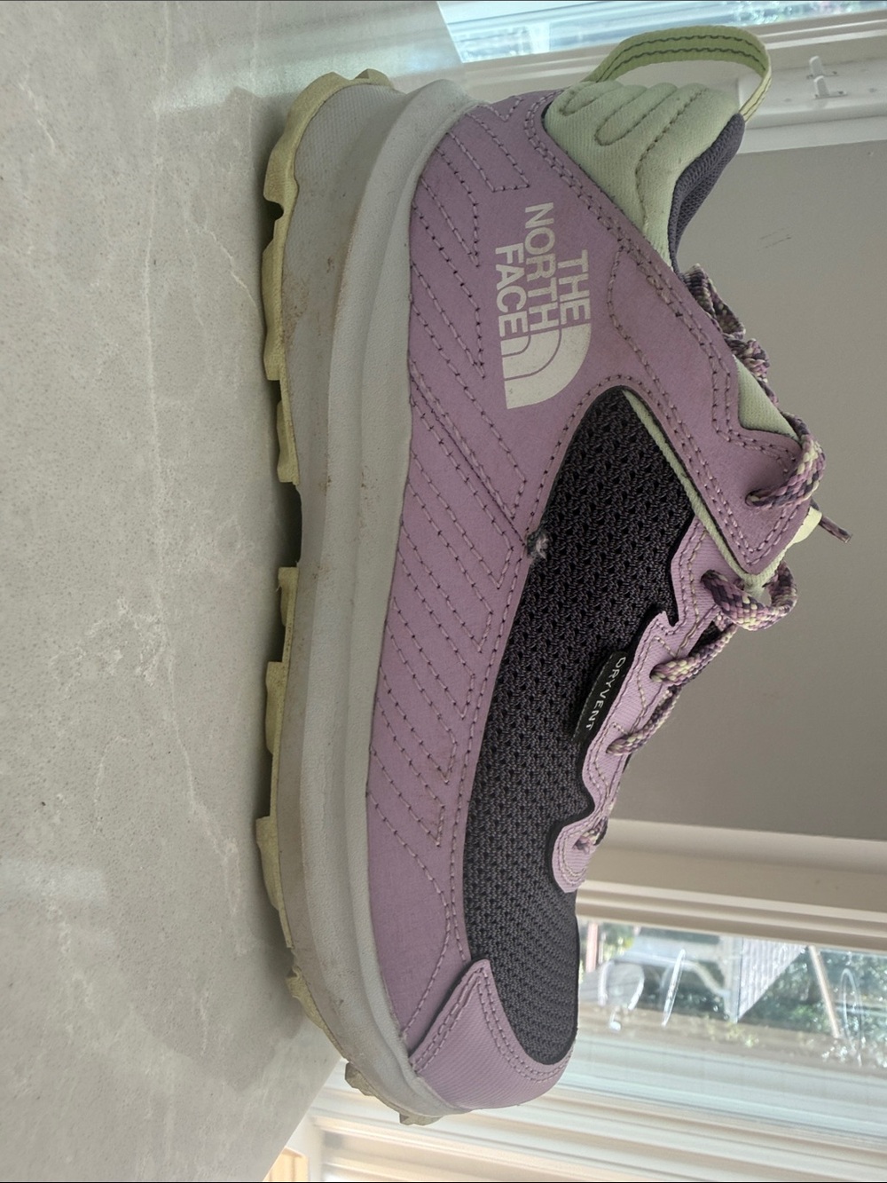 The North Face Women's Lavender and Black Trail Sneaker